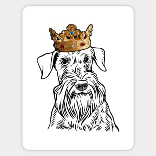 Cesky Terrier Dog King Queen Wearing Crown Sticker